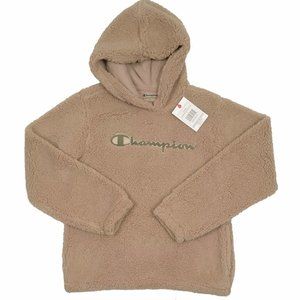NEW Champion Kids High Pile Fleece Hoodie Jacket! Country Walnut / Cargo Olive